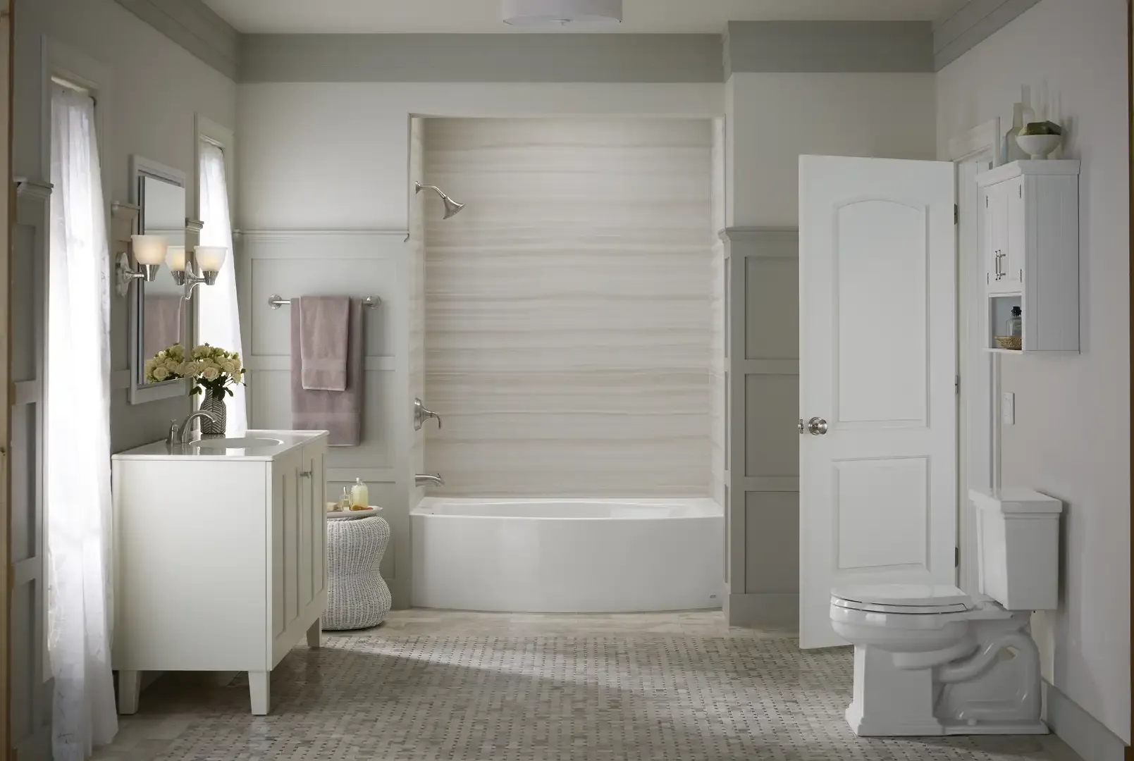 Reveal by Kohler bathtub installation by Paramount Builders — bathroom remodeling
