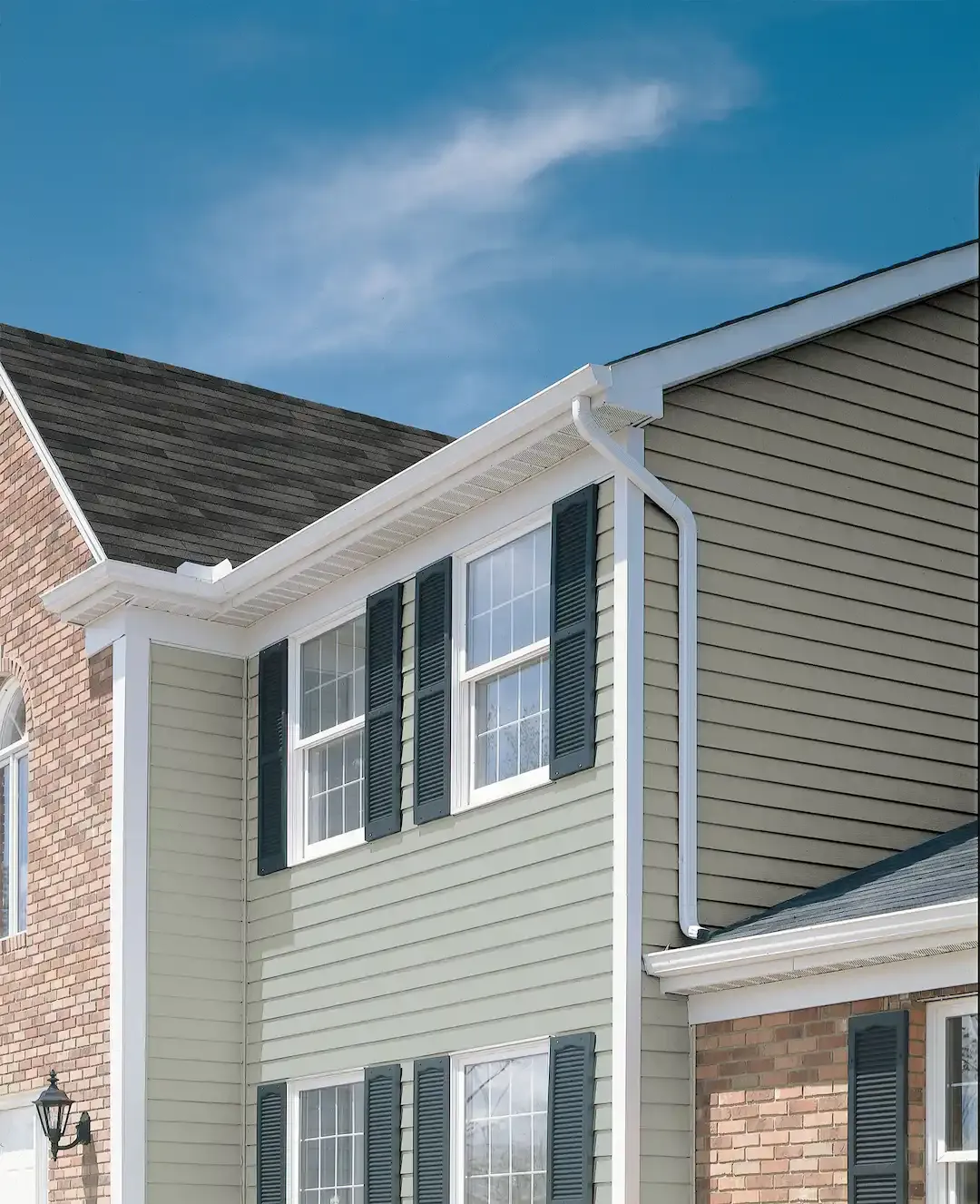 Beige Siding With Windows