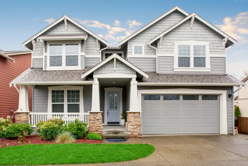 House with neutral siding