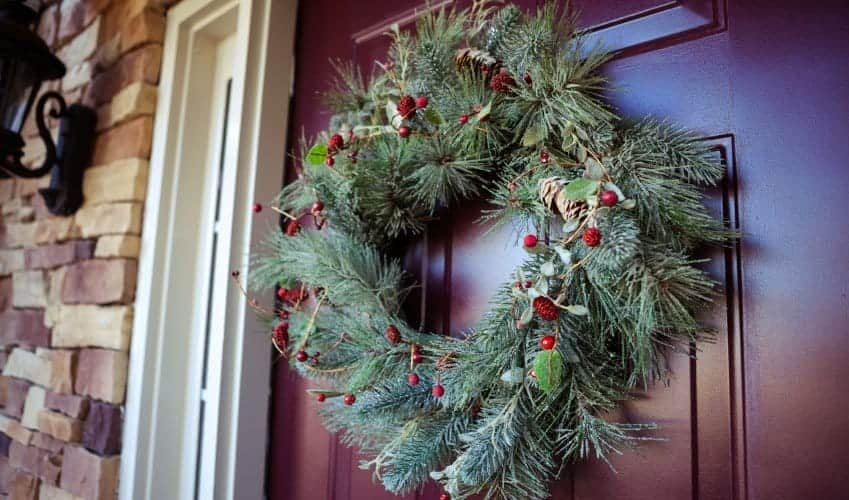 Wreath on Front Door